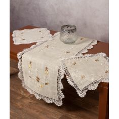 Σετ τριών τεμαχίων ροκοκό (45cm x 110cm + 2x40cm x 40cm) 313 6978000004006 SilkFashion |  Τραπεζομάντηλα στο espiti