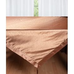 Σατέν τραπεζοκαρέ 2009 λουλούδι (130cm x 130cm) Καφέ 5206978165580 SilkFashion |  Τραπεζομάντηλα στο espiti