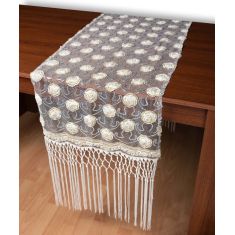 Τούλινη καρέ τραβέρσα 264-17 (50cm x 200cm) λευκό  5206978166778 SilkFashion |  Τραπεζομάντηλα στο espiti