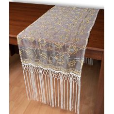 Τούλινη καρέ τραβέρσα 7180 (50cm x 200cm) λευκό  5206978166815 SilkFashion |  Τραπεζομάντηλα στο espiti