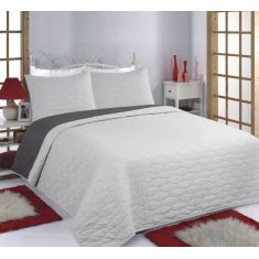 ΚΟΥΒΕΡΛΙ σετ (170cm x 220cm + 1 x 50cm x 70cm) RUBY grey/anthracite 5206978074363 SilkFashion |  Κουβερλί Υπέρδιπλα στο espiti