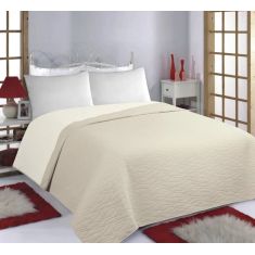 ΚΟΥΒΕΡΛΙ σετ (240cm x 260cm) WAVES beige/ivory 5206978074998 SilkFashion |  Κουβερλί Υπέρδιπλα στο espiti