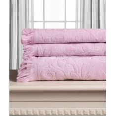 Βαμβακερή ζακάρ πετσέτα ALICIA 520gsm (50cm x 100cm) ρόζ 5206978166013 SilkFashion |  Σετ Πετσέτες στο espiti