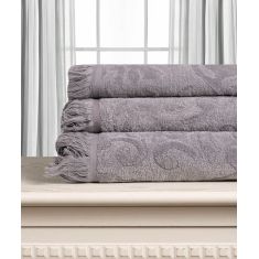 Βαμβακερή ζακάρ πετσέτα ALICIA 520gsm (50cm x 100cm) γκρί 5206978165801 SilkFashion |  Σετ Πετσέτες στο espiti