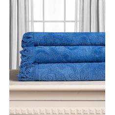 Βαμβακερή ζακάρ πετσέτα ALICIA 520gsm (80cm x 150cm) cobalt 5206978166112 SilkFashion |  Σετ Πετσέτες στο espiti