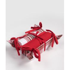 Χριστουγεννιάτικο σετ 2 τεμαχίων σε ψωμιέρα (40cm x 65cm) BS72115 5206978167461 SilkFashion |  Χριστουγεννιάτικα Διακοσμητικά στο espiti