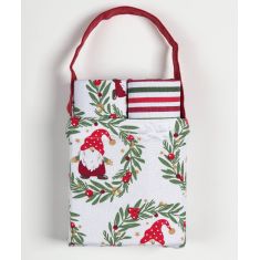 Χριστουγεννιάτικο σετ 2 τεμαχίων σε τσαντάκι (40cm x 65cm) BS72116 5206978167478 SilkFashion |  Χριστουγεννιάτικα Διακοσμητικά στο espiti