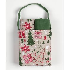 Χριστουγεννιάτικο σετ 2 τεμαχίων σε τσαντάκι (40cm x 65cm) BS85116 5206978167492 SilkFashion |  Χριστουγεννιάτικα Διακοσμητικά στο espiti