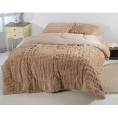 Κουβερτοπάπλωμα burble (240cm x 260cm +2 x50cm x 70cm) ανοιχτό καφέ  5206978075940 SilkFashion |  Κουβερτοπαπλώματα  στο espiti