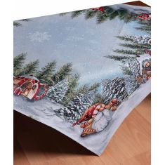 καρέ (100cm x 100cm) SEARCHING GNOMOS 5206978017865 SilkFashion |  Χριστουγεννιάτικα Τραπεζομάντηλα  στο espiti