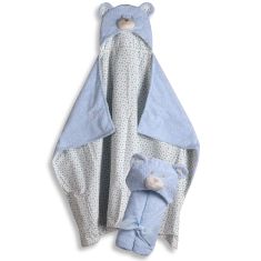 bebe κάπα (75cm x 100cm ) σιέλ 6978000000982 SilkFashion |  Βρεφικές κάπες στο espiti