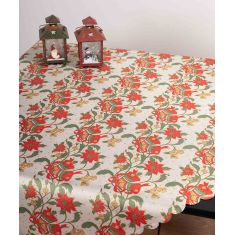 χριστουγεννιάτικο καρέ (90cm x 90cm) 326 ivory καμπάνες 6978000001310 SilkFashion |  Χριστουγεννιάτικα Τραπεζομάντηλα  στο espiti