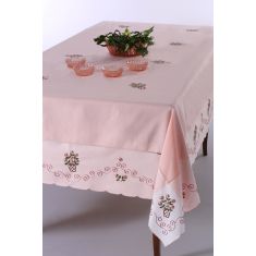 Τραπεζομάντηλο 569b (170cm x 270cm) ρόζ 6978000003181 SilkFashion |  Τραπεζομάντηλα στο espiti