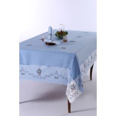 Τραπεζομάντηλο 569b (170cm x 270cm) σιέλ 6978000003182 SilkFashion |  Τραπεζομάντηλα στο espiti