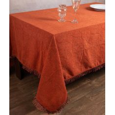 Σενίλ τραπεζομάντηλο 055 (200cm x 280cm) πορτοκαλί 6978000004294 SilkFashion |  Τραπεζομάντηλα στο espiti