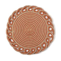 Σουπλά γιούτα 1911 (38cm) rust 5206978158797 SilkFashion |  Σουπλά στο espiti