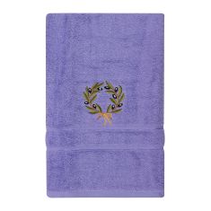 Πετσέτα Προσώπου ( 50cm x 100cm ) Μωβ με στεφάνι 5206978159732 SilkFashion |  Πετσέτες Κουζίνας στο espiti