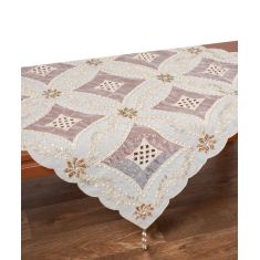 Τραπεζοκαρέ (130cm x 130cm) 090 Χρυσό 5206978162374 SilkFashion |  Τραπεζομάντηλα στο espiti