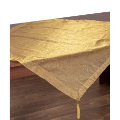 Καρέ (90cm x 90cm) 0001061B Χρυσό 5206978162527 SilkFashion |  Τραπεζομάντηλα στο espiti