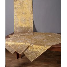 Καρέ (100cm x 100cm) Ερατώ Χρυσό 5206978016868 SilkFashion |  Τραπεζομάντηλα στο espiti