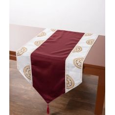 Τραβέρσα (50cm x 145cm) 612 ΧΜ-45 Μπορντώ 5206978161834 SilkFashion |  Τραπεζομάντηλα στο espiti