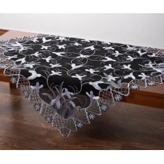 Τραπεζοκαρέ (130cm x 130cm) 8215 Μαύρο 5206978161865 SilkFashion |  Τραπεζομάντηλα στο espiti