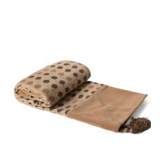 ΡΙΧΤΑΡΙΑ 602 πουά (150cm x 180cm) χρυσό 6978000000126 SilkFashion |  Ριχτάρια στο espiti