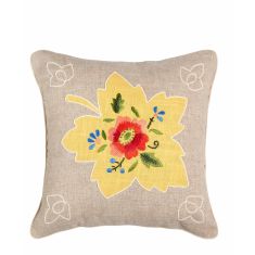 ΜΑΞΙΛΑΡΟΘΗΚΗ (45cm x 45cm) λινό λουλούδι3 6978000000564 SilkFashion |  Μαξιλάρια διακοσμητικά στο espiti