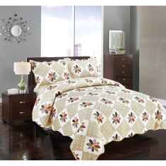 ΚΟΥΒΕΡΛΙ σετ (220cm x 240cm + 2 x 50cm x 70cm) ΜΑΡΓΑΡΙΤΑ 6978000000823 SilkFashion |  Κουβερλί Υπέρδιπλα στο espiti