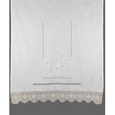 κουρτίνα 4878A (160cm x 160cm) λευκό με τούνελ 6978000001086 SilkFashion |  Ετοιμες κουρτίνες με σχέδιο στο espiti