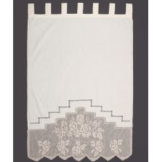 κουρτίνα BG11 ΠΛΕΚΤΟ (80cm x 120cm) ecru με τιράντες 6978000001089 SilkFashion |  Ετοιμες κουρτίνες με σχέδιο στο espiti