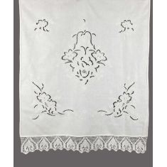 κουρτίνα 662 (120cm x 150cm) λευκό με τούνελ 6978000001190 SilkFashion |  Ετοιμες κουρτίνες με σχέδιο στο espiti