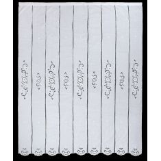 κουρτίνα 348 (160cm x 270cm) λευκό με τούνελ 6978000001194 SilkFashion |  Ετοιμες κουρτίνες με σχέδιο στο espiti