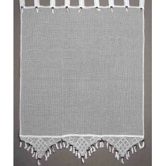 κουρτίνα 2003/1 (130cm x 240cm) λευκή με τιράντα 6978000001237 SilkFashion |  Ετοιμες κουρτίνες με σχέδιο στο espiti