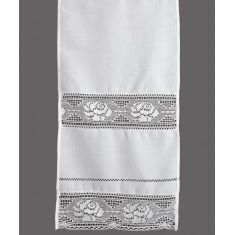 κουρτίνα 343 (90cm x 130cm) λευκό με τούνελ 6978000001249 SilkFashion |  Ετοιμες κουρτίνες με σχέδιο στο espiti