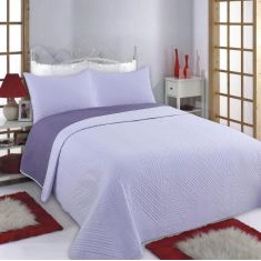 ΚΟΥΒΕΡΛΙ σετ (160cm x 220cm + 1 x 50cm x 70cm) LINES Lila/purple 5206978073618 SilkFashion |  Κουβερλί Υπέρδιπλα στο espiti