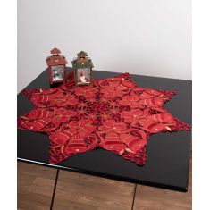 χριστουγεννιάτικο διακοσμητικό τραπεζοκαρέ (140cm x 140cm) 262 star 6978000001415 SilkFashion |  Χριστουγεννιάτικα Τραπεζομάντηλα  στο espiti