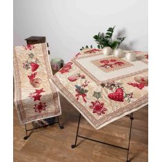 σετ 2τεμαχίων (100cm x 100cm + 40cm x 100cm)  mountain 6978000001418 SilkFashion |  Τραπεζομάντηλα στο espiti