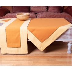 τραπεζομάντηλα (140cm x 180cm) bg17 κίτρινο/πορτοκαλί 6978000001515 SilkFashion |  Τραπεζομάντηλα στο espiti