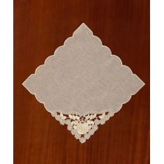 Πετσετάκια γωνίες 12 τεμάχια (30cm x 30cm) 224-1 μπεζ 6978000001925 SilkFashion |  Τραβέρσες  στο espiti