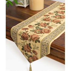 τραβέρσα  (33cm X 125cm)  xm1801 χρυσή 6978000002140 SilkFashion |  Τραπεζομάντηλα στο espiti