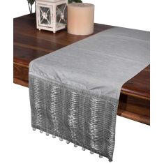 τραβέρσα  (40cm X 170cm)  3819 πλισέ γκρι 6978000002231 SilkFashion |  Τραπεζομάντηλα στο espiti