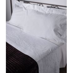 ΧΕΙΡΟΠΟΙΗΤΟ ΣΕΝΤΟΝΙ 3772 ΤΡΙΩΝ ΤΕΜΑΧΙΩΝ (225CM X 270CM) ΛΕΥΚΟ 6978000002682 SilkFashion |  Νυφικά Σεντόνια στο espiti