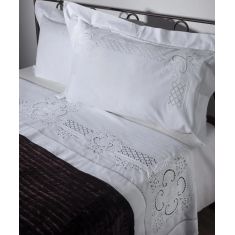 ΧΕΙΡΟΠΟΙΗΤΟ ΣΕΝΤΟΝΙ 710 ΤΡΙΩΝ ΤΕΜΑΧΙΩΝ (225CM X 270CM) ΛΕΥΚΟ 6978000002649 SilkFashion |  Νυφικά Σεντόνια στο espiti