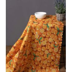 Αλέκιαστο τραπεζομάντηλο 418 (170cm x 220cm) πορτοκαλί 6978000002861 SilkFashion |  Τραπεζομάντηλα στο espiti