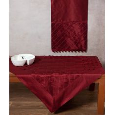 τραπεζοκαρέ (140cm X 140cm) 3874 μπορντώ 6978000002959 SilkFashion |  Τραπεζομάντηλα στο espiti