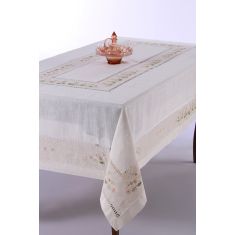 Χειροποίητο τραπεζομάντηλο 9858 (170cm x 270cm) ρόζ 6978000003053 SilkFashion |  Τραπεζομάντηλα στο espiti