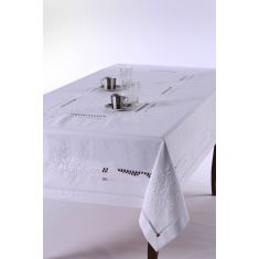 Χειροποίητο τραπεζομάντηλο 232 (170cm x 270cm) λευκό 6978000003080 SilkFashion |  Τραπεζομάντηλα στο espiti