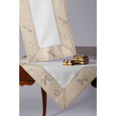 Τραπεζομάντηλο WH19-011 (85cm x 85cm) 6978000003204 SilkFashion |  Τραπεζομάντηλα στο espiti