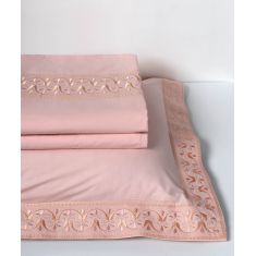 σεντόνια βαμβακερά ( 230cm x 250cm 2x 50cm x 70cm) M126 ρόζ 6978000003257 SilkFashion |  Σεντόνια Υπέρδιπλα / King Size στο espiti